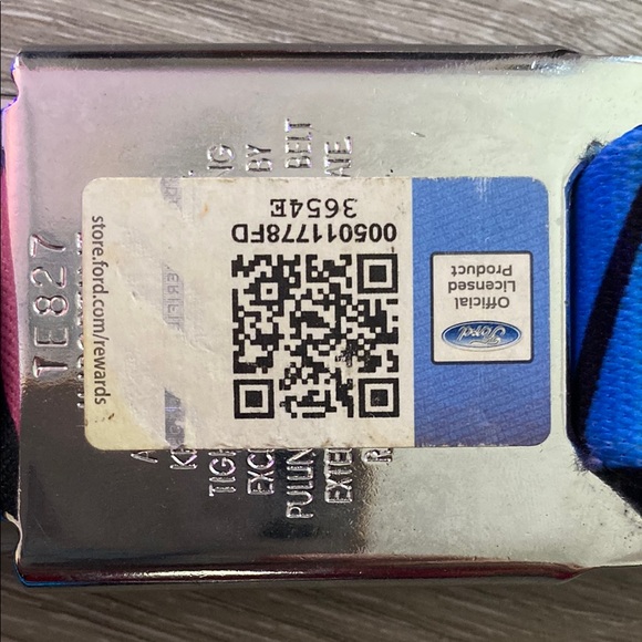 Buckle-Down SWAGG Belt - Black, Green, Pink, Blue Ford Emblem - Picture 3 of 6